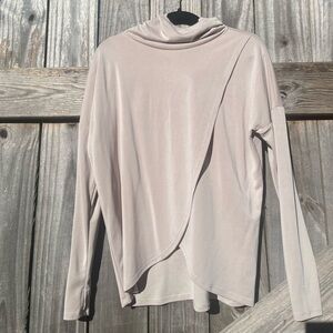 Cable & Gauge Studio Cream Athleisure Yoga Hoodie Size XS